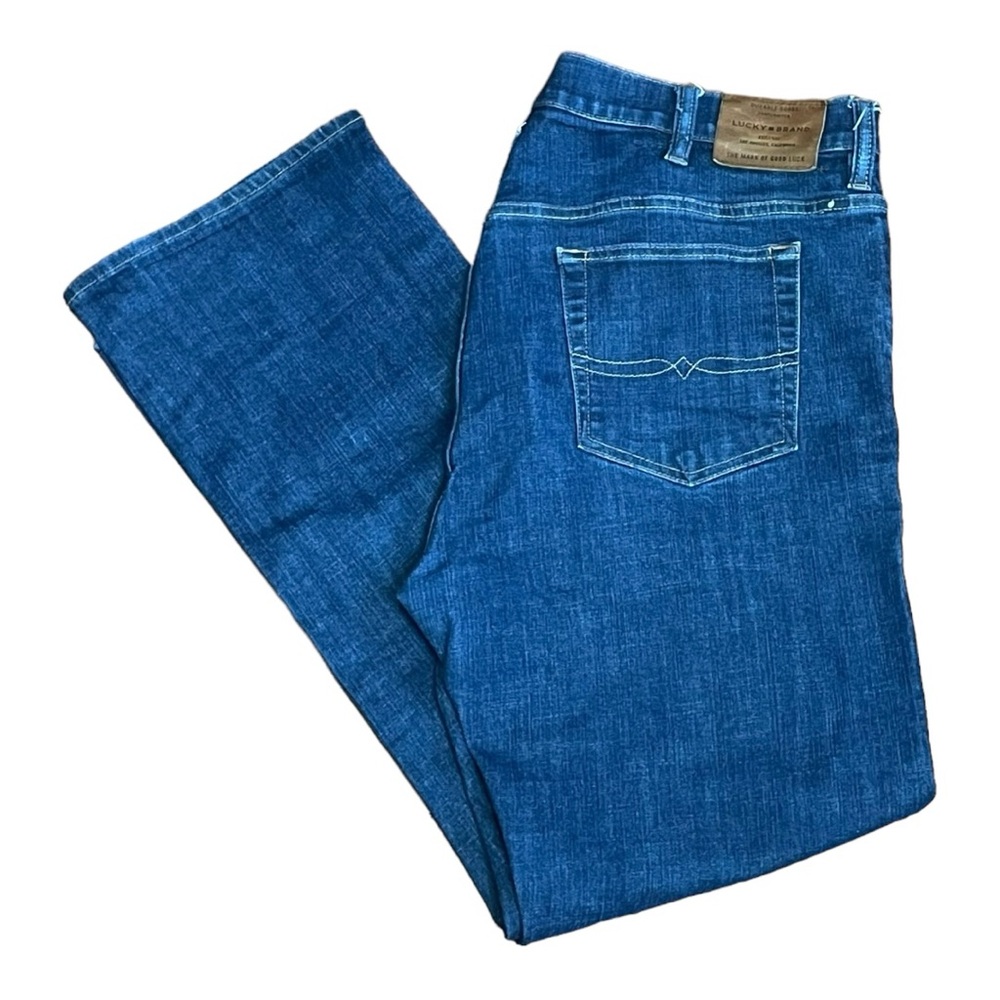 Lucky Brand Sasha Super Fit Mid Rise Faded Wash Jeans Men’s Size 40x34